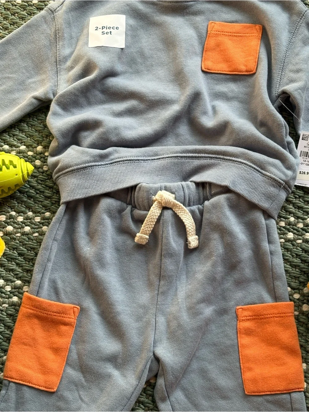 French-Terry Pocket Sweatshirt & Sweatpants set for Baby